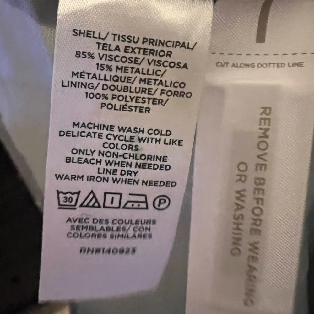 LOFT Shimmer Gold Star Dress - Picture 6 of 6